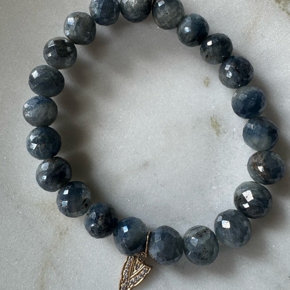 Sydney Evan Beaded Charm Bracelet with 14k Gold and Diamond Charm - Picture 5 of 12